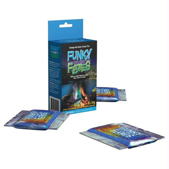 Funky Colored Flames 3Pk