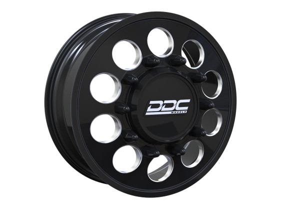 RAM Dually Wheel Kit 94-18 RAM 92-10 GM The Hole Black/Milled 22x8.50 8X165 12.50 Tire