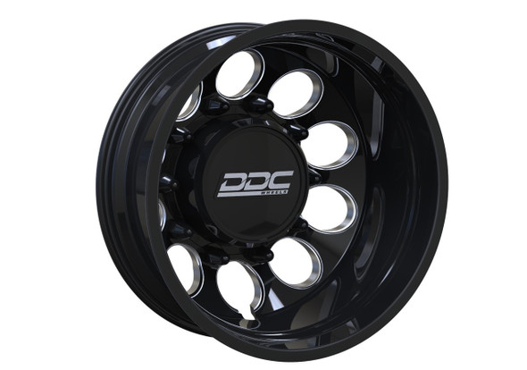 Super Duty Dually Wheel Kit 05-22 The Hole Black/Milled 22x8.50 8X200 12.50 Tire