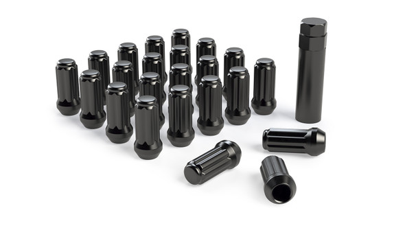 Spline Drive Lug Nut Kit M14-1.5 Black 23 pcs TeraFlex