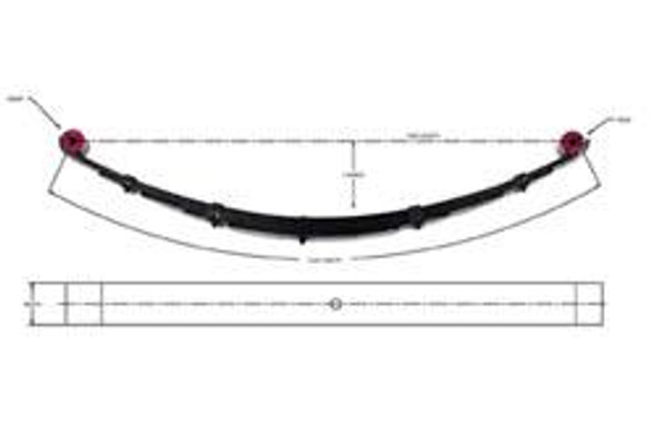 2.5 Inch Front Leaf Spring 73-91 Gm 1500/2500 4Wd Pro Comp Suspension