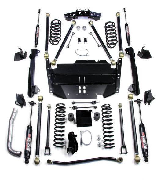 Jeep Lj Unlimited 5 Inch Pro Lcg Long Flexarm Suspension System W/ 9550 Shocks 97-06 Wrangler Lj Teraflex