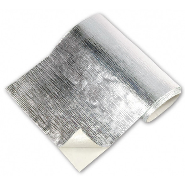 Heat Barrier 12 Inch x 24 Inch Up to 2000 Degree F Silver Adhesive Backed Thermo Tec