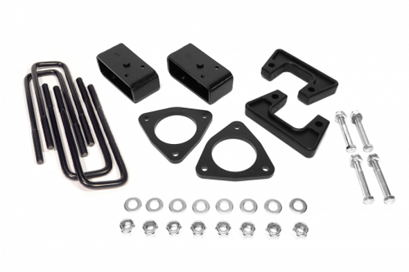 2.5 Inch GM Level Lift Kit For 07-18 Sierra/Silverado 1500 2WD/4WD W/Front Spacers 2.5 Inch Rear Blocks Fits Cast Steel And Aluminum Control Arms Southern Truck Lifts