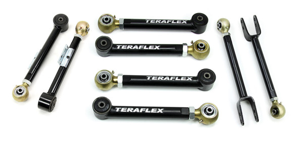 Jeep TJ/LJ 8-Arm Adjustable Flexarm Kit 0-4 Inch Lift 97-06 Wrangler TJ/LJ TeraFlex