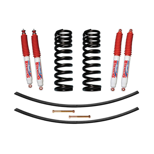 Bronco Suspension Lift Kit 78-79 Ford Bronco w/Shock 1.5-2 Inch Lift Incl. Front Coil Springs Rear Add-A-Leafs Skyjacker