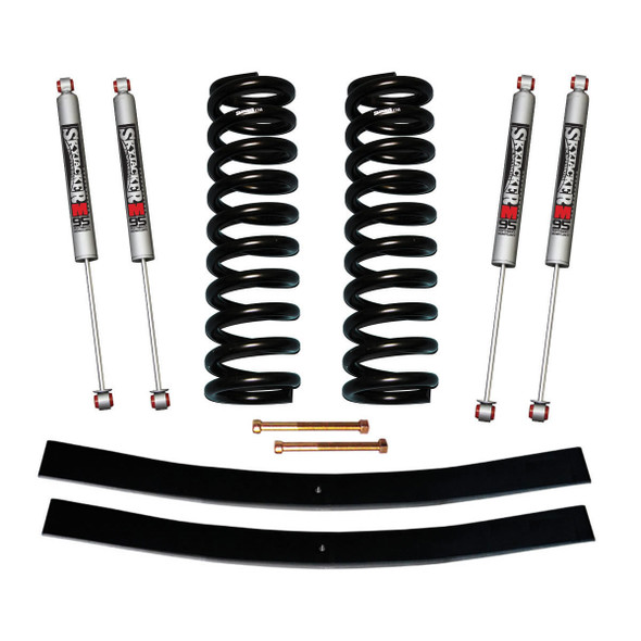 F-100 Suspension Lift Kit 70-72 F-100 w/Shock M95 Performance Shocks 4 Inch Lift Incl. Front Coil Springs Rear Add-A-Leafs Skyjacker