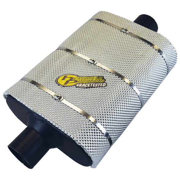 Heatshield Products - Muffler heat shield kit 1/4 thk x 16 x 24 in (x2) w/6 ties