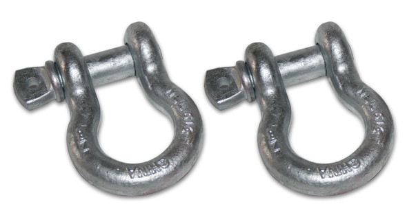 7/8 Inch Bow Shackle 13k LB WLL Silver Bulldog Winch