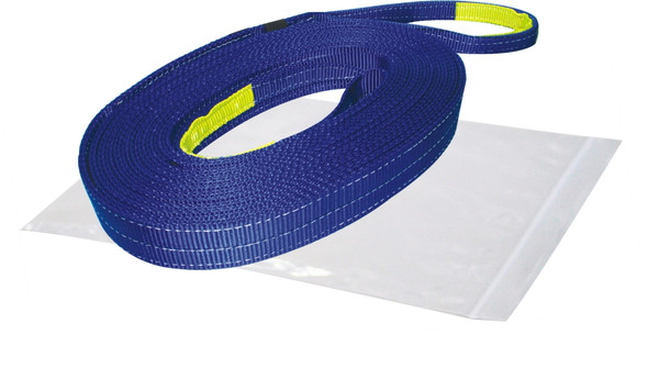Recovery Strap 2 Inch x 20 Foot 20 000 LB BS Polyester Blue Bulldog Winch