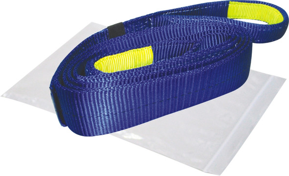 Recovery Strap 3 Inch x 30 Foot 30 000 LB BS Polyester Blue Bulldog Winch