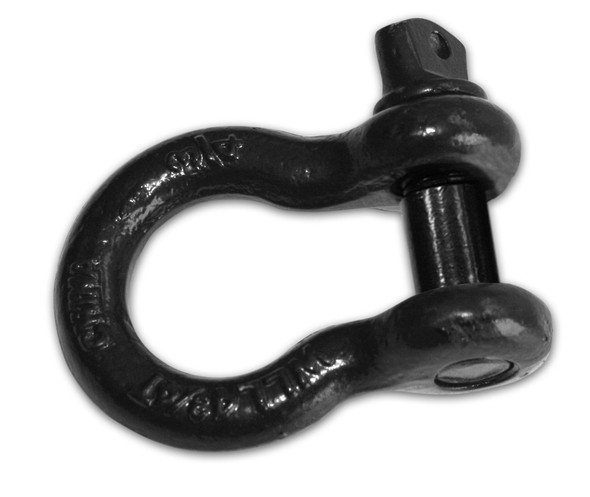 3/4 Inch Shackle 9.5k WLL Powder Coat Black Bulldog Winch