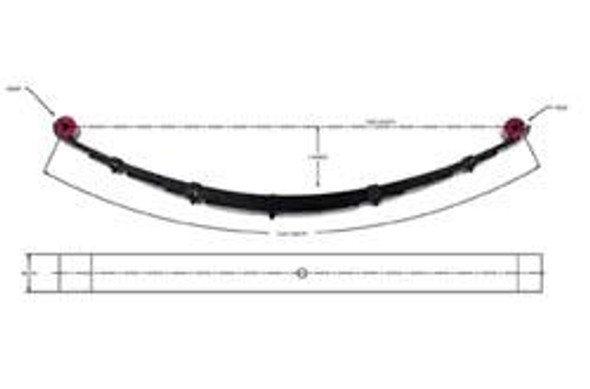 2 Inch Front Leaf Spring 99-06 Ford F-250/F-350/Excursion 4WD Pro Comp Suspension