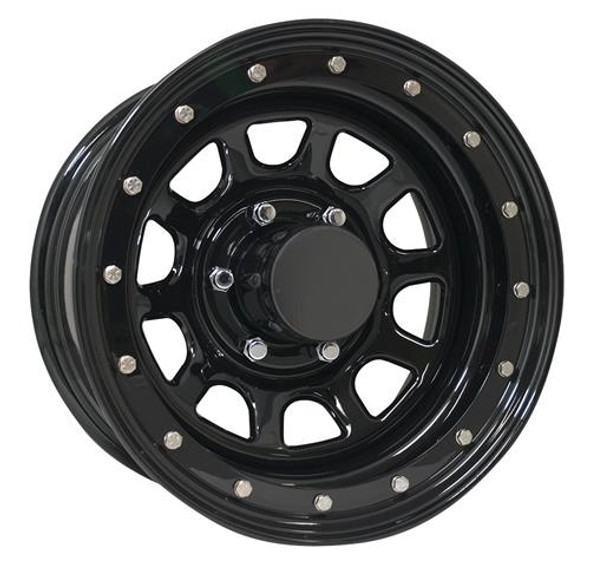 Pro Comp Steel Wheels 252-6181 Series 252 Gloss Black 16X10 8X6.5 4Bs Offset -38Mm Cap P/N 1515018