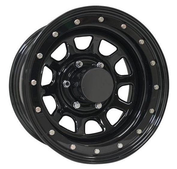 Pro Comp Steel Wheels 252-6183 Series 252 Gloss Black 16X10 6X5.5 4Bs Offset -38Mm Cap P/N 1425016