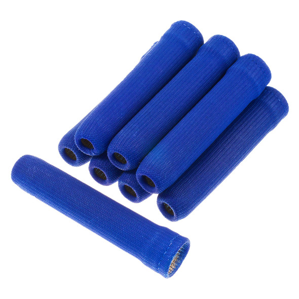 Insul-Boot Spark Plug Boot Heat Socks 1 Inch ID X 6 Inch 8 Pack Blue Heatshield Products