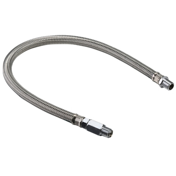 Leader Hose With Check Valve 3/8 Inch  X 20 Inch Stainless Braided Bulldog Winch
