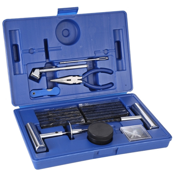 60 Piece Tire Repair Kit Blue Molded Case Bulldog Winch