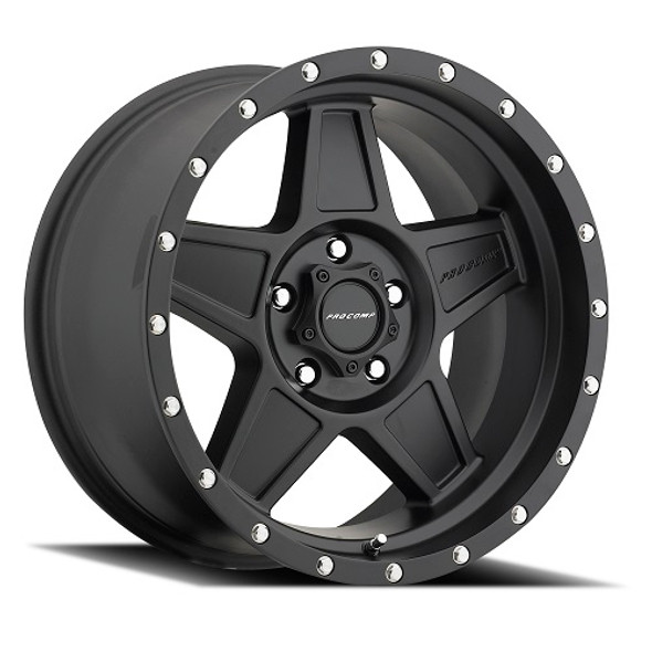 Series 5035 Predator 18X9 With 6 On 5.5 Bolt Pattern 5 Backspace Satin Black Finish Pro Comp Alloy Wheels