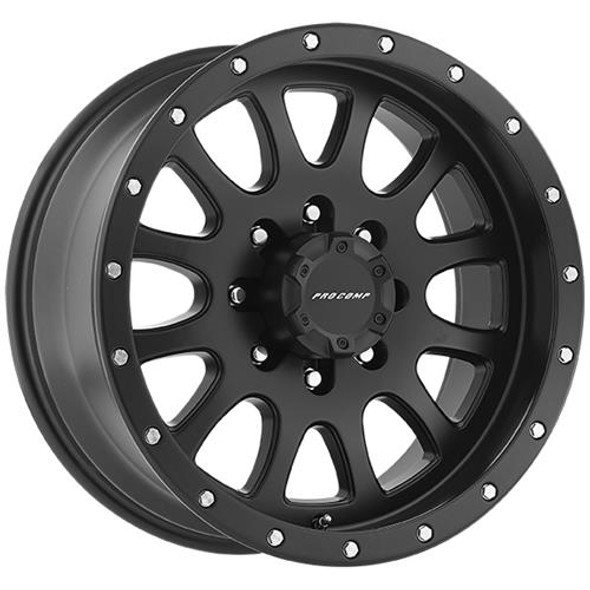 Series 5044 Syndrome 17x9 with 5 on 5 Bolt Pattern 4.75 Backspace Satin Black Finish Pro Comp Alloy Wheels