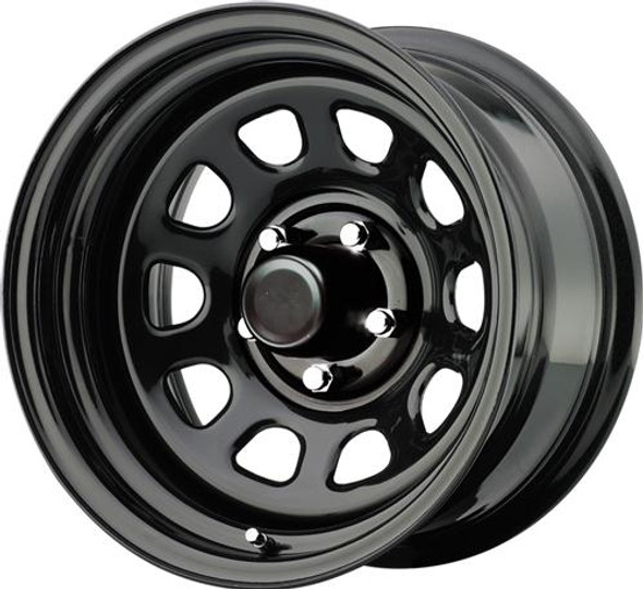 Pro Comp Steel Wheels 51-5866 Series 51 Gloss Black 15x8 5x4.5 4.5BS Offset 0mm Cap P/N 1330018