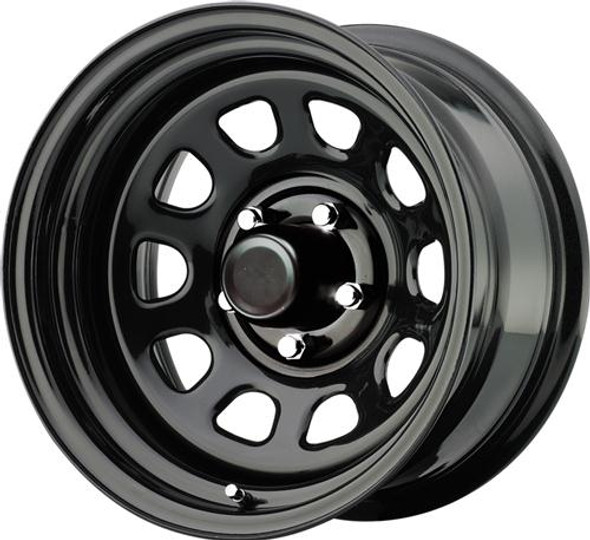 Pro Comp Steel Wheels 51-5885 Series 51 Gloss Black 15x8 5x5.5 3.75BS Offset -19mm Cap P/N 1425016