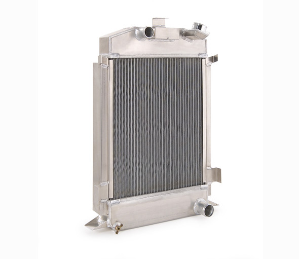 Downflow Radiator Factory-Fit Natural Finish for 42-52 Ford F100 Pickup w/Std Trans Be Cool Radiator