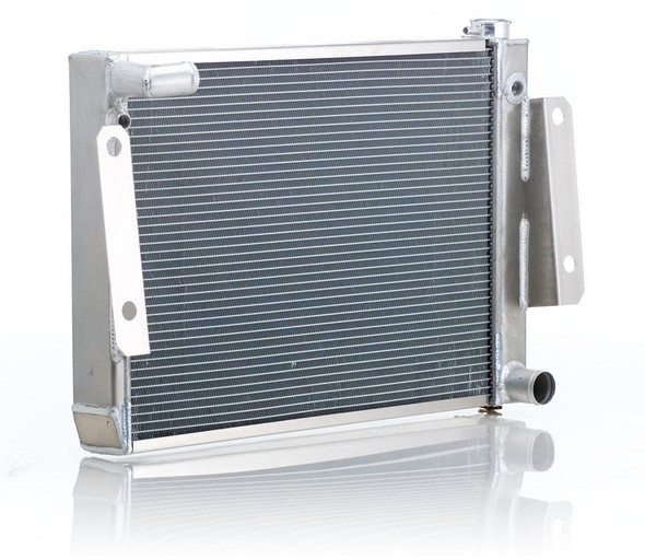 Radiator Factory-Fit Natural Finish for 74-88 Jeep J-Series w/Std Trans Passenger Water Pump Outlet Be Cool Radiator