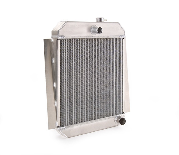Downflow Radiator Factory-Fit Natural Finish for 47-54 Chevrolet 1/2, 3/4, 1 Ton Pickups/Suburban w/Std Trans Be Cool Radiator