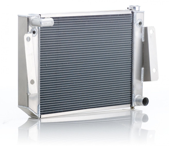 Radiator Factory-Fit Polished Finish for 74-88 Jeep J-Series w/Std Trans Small Block Chevy Be Cool Radiator