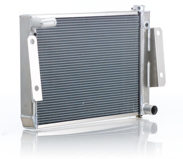 Radiator Factory-Fit Polished Finish for 74-88 Jeep J-Series w/Std Trans Be Cool Radiator