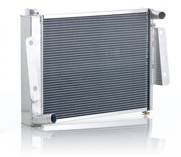 Radiator Factory-Fit Polished Finish for 74-88 Jeep J-Series 74-92 Wagoneer/Grand Wagoneer w/Std Trans Be Cool Radiator