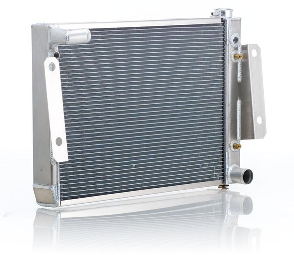 Radiator Factory-Fit Natural Finish for 74-88 Jeep J-Series w/Auto Trans Passenger Water Pump Outlet Be Cool Radiator