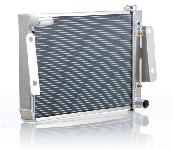 Radiator Factory-Fit Polished Finish for 74-88 Jeep J-Series w/Auto Trans Be Cool Radiator