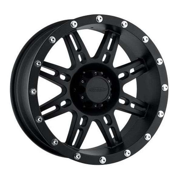 Series 7031 18x9 with6 on 5.5 Bolt Pattern 5 Backspace Flat Black Finish Pro Comp Alloy Wheels