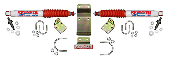 Steering Stabilizer Dual Kit Incl. Steering Dampers Mounting Brackets Hardware Boots Sold Separately Skyjacker