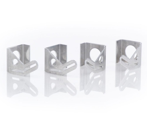 Natural Finish Aluminum Mounting Brackets Set of 4 For 13 Inch Fan Installation Be Cool Radiator