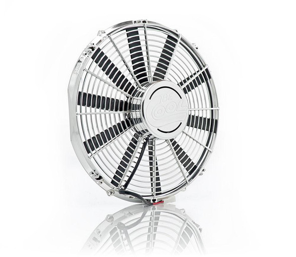 16 Inch Electric Puller Fan Chrome Plated High Torque Be Cool Radiator