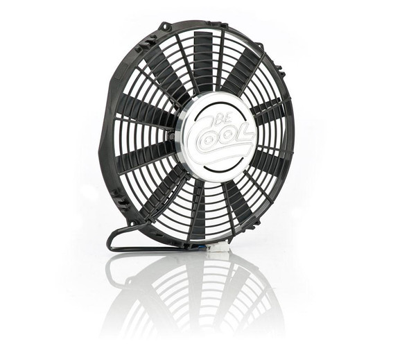 12 Inch Puller Medium Profile Fan w/Billet Cover Aluminator Euro Black Be Cool Radiator