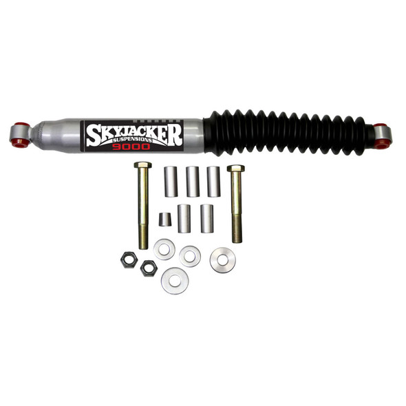 Steering Stabilizer HD OEM Replacement Kit For Use w/Drop Pitman Arm Silver w/Black Boot Skyjacker