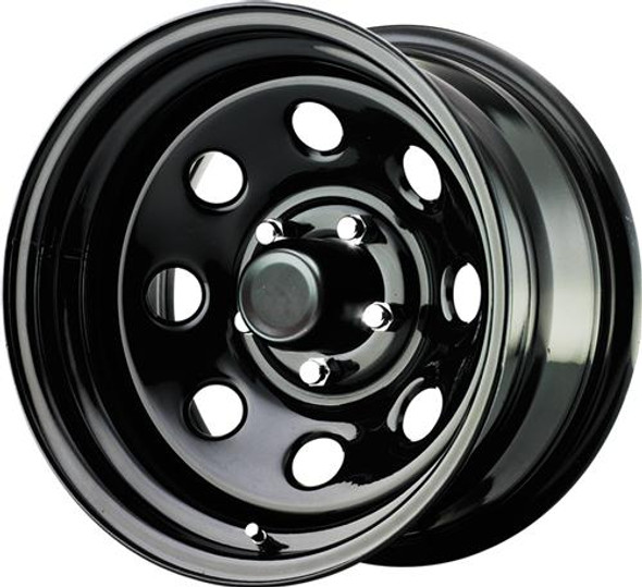 Pro Comp Steel Wheels 97-5185 Series 97 Gloss Black 15x10 5x5.5 3.75BS Offset -44mm Cap P/N 1425016