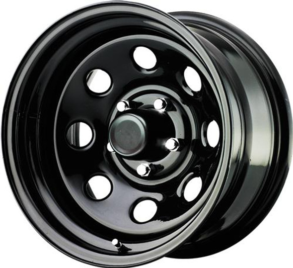 Pro Comp Steel Wheels 97-5865 Series 97 Gloss Black 15x8 5x4.5 3.75BS Offset -19mm Cap P/N 1330018