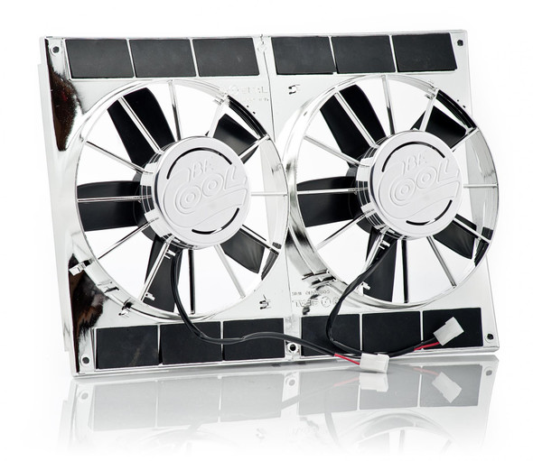 11 Inch High Torque Fan Module Dual Chrome Plated Be Cool Radiator