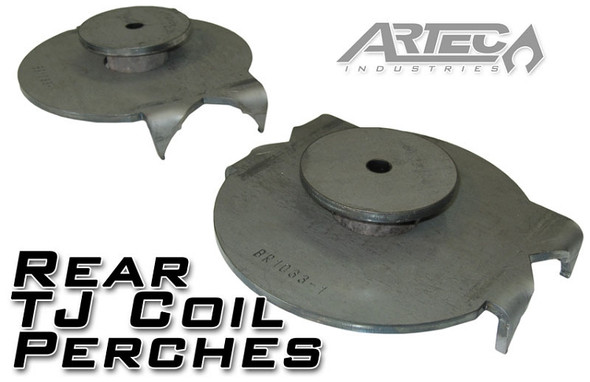 Rear TJ Coil Perches And Retainers 3 Inch Pair Artec Industries