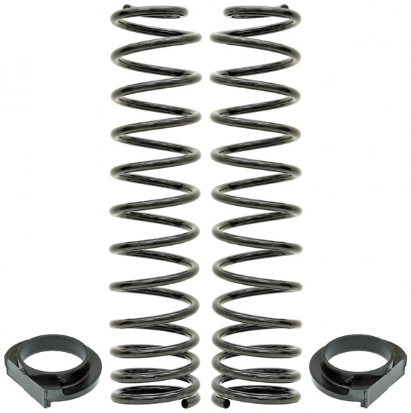 Front Coil Springs 18-Up Wrangler JL 4 Inch Lift Includes Urethane Isolators Pair RockJock 4x4