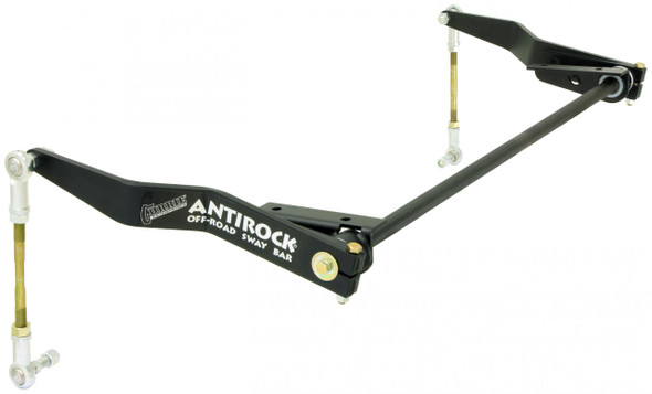 Antirock Sway Bar Kit 07-18 Wrangler JK Front Bolt-On Steel Frame Brackets Steel Arms RockJock 4x4