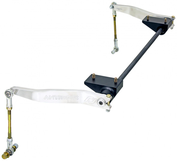 Antirock Sway Bar Kit 18-Up Wrangler JL 20-Up Gladiator Front Bolt-On Steel Arms RockJock 4x4