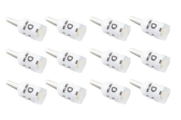 194 LED Bulb HP3 LED Pure White Set of 12 Diode Dynamics