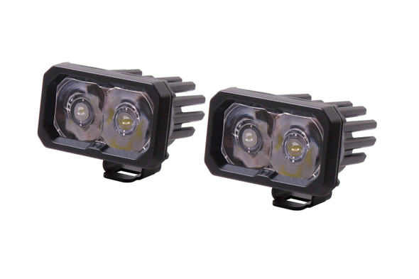 Stage Series 2 Inch LED Pod, Sport White Spot Standard WBL Pair