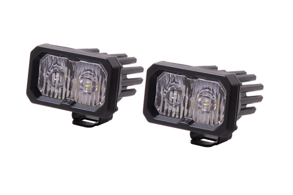 Stage Series 2 Inch LED Pod, Pro White Driving Standard ABL Pair